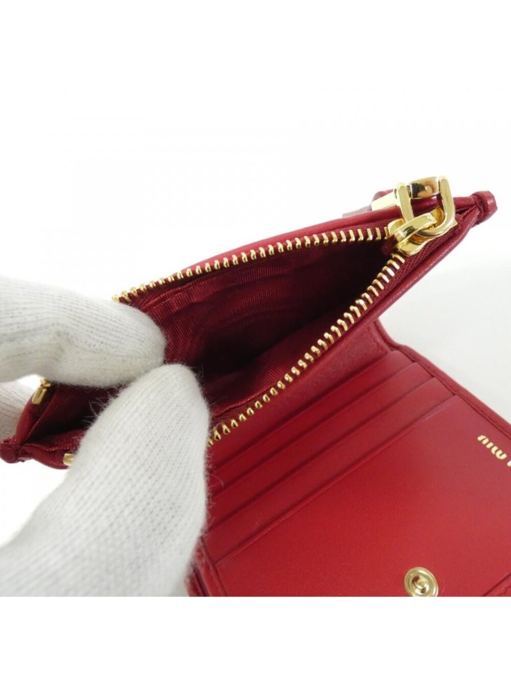 Miu Miu Wallet Red - Picture 6 of 6